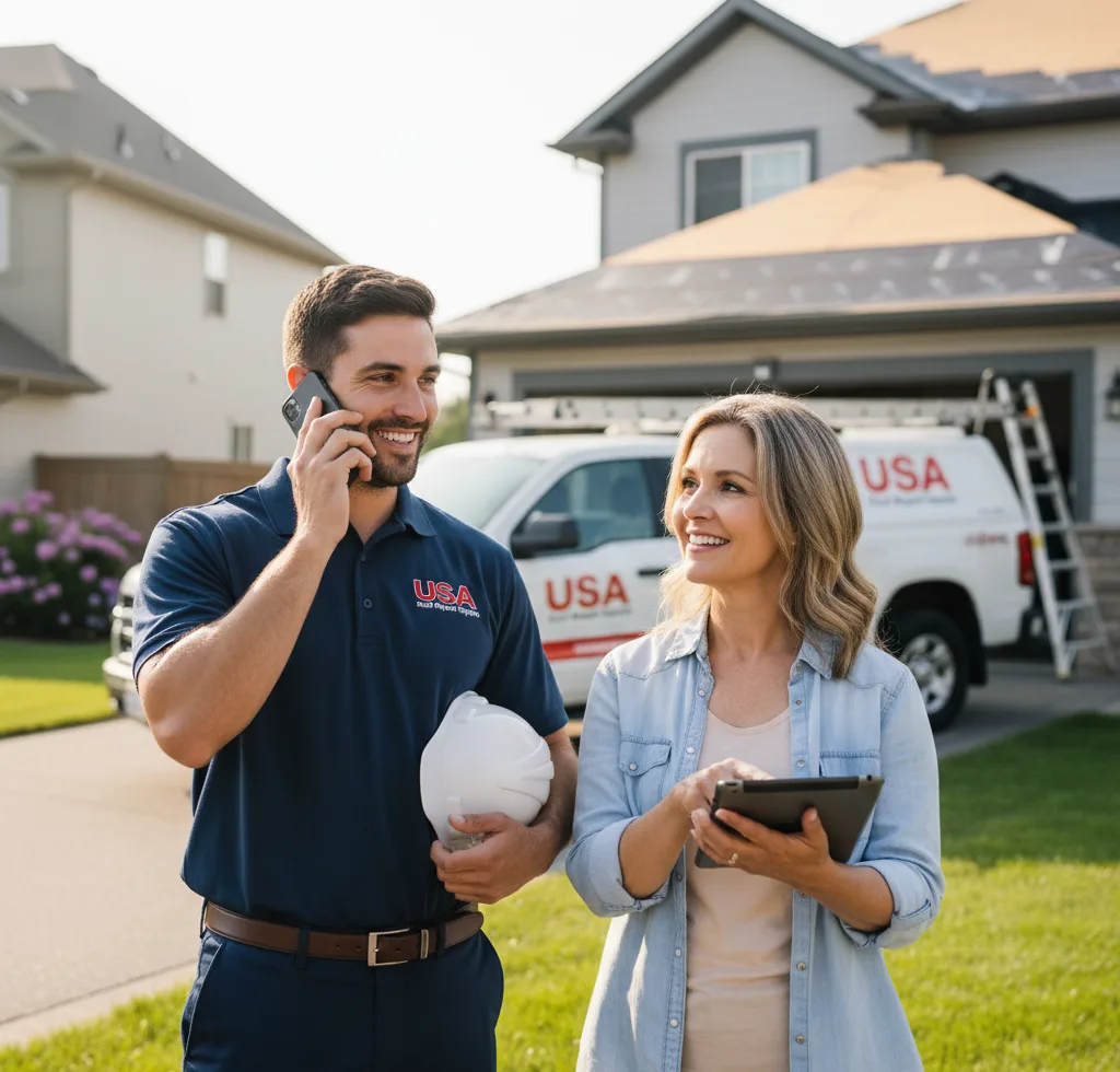 USA Roof Repair Experts customer support in Clay